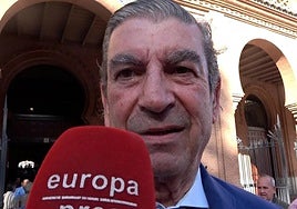 José Manuel Díaz-Patón, ante el micrófono de Europa Press.