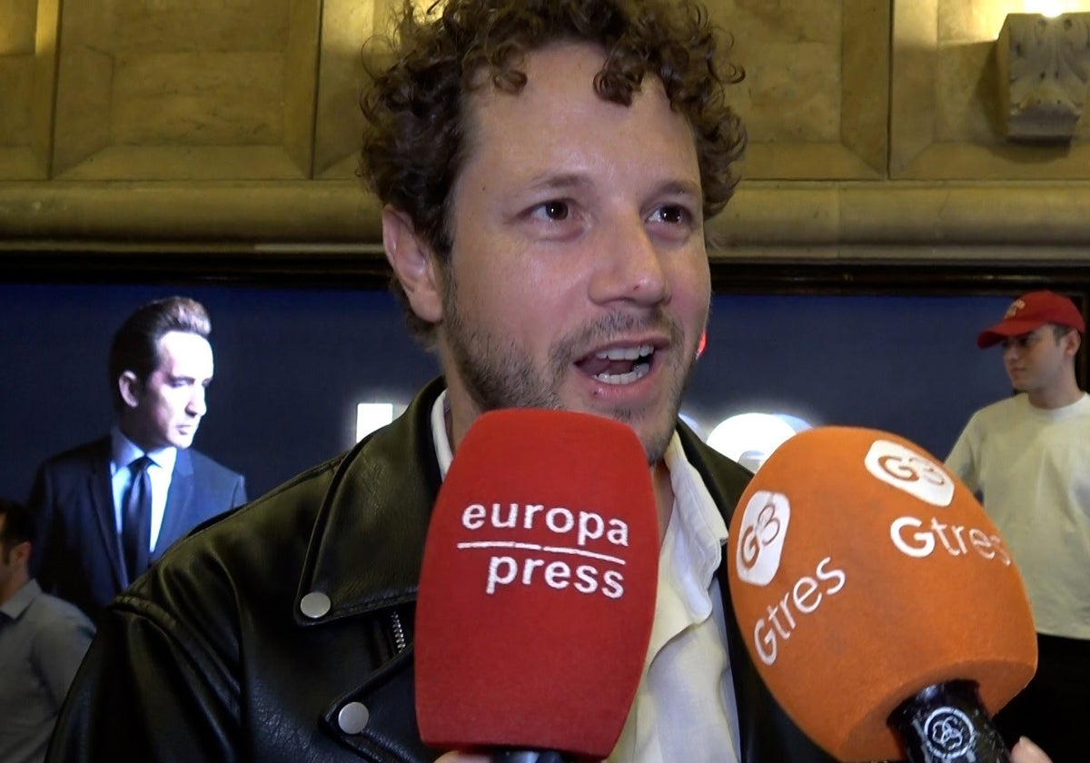 Daniel Diges, ante los medios de comunicación.