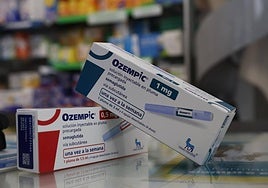 Envases de Ozempic en una farmacia salmantina.