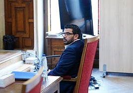 José María Fuentes, durante el juicio.