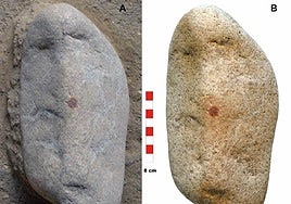 Detalle de la huella.