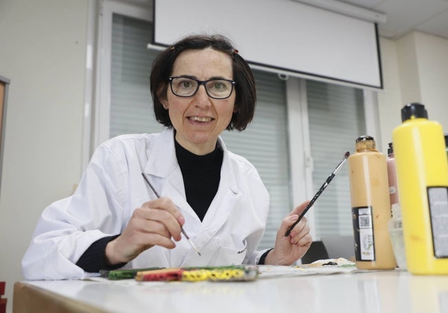 Ana Rosa García Pérez participa en varias actividades de la asociación.
