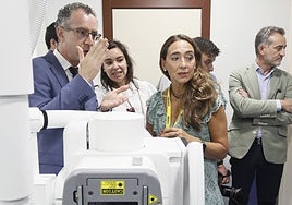 Luis Javier González, Carmen Montero y Carmen Rodríguez.