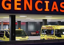 El herido fue trasladado de emergencia al Hospital de Salamanca.