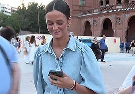 Victoria Federica, a su llegada a Las Ventas.