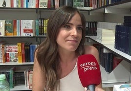 Carmen Corazzini, ante el micrófono de Europa Press.