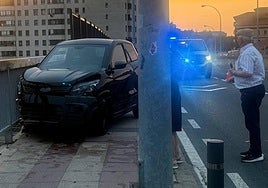 Imagen del vehículo siniestrado.