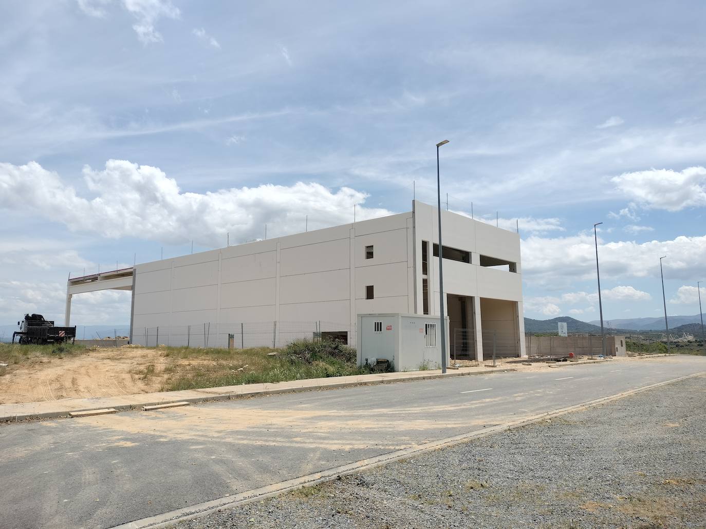 Primera nave en construcción en el S3-12 de Guijuelo.