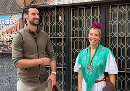 Sergio Rico y Alba Silva.