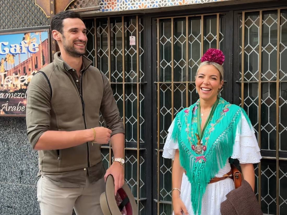Sergio Rico y Alba Silva vuelven al Rocío emocionados: «Tenemos mucho que agradecer»