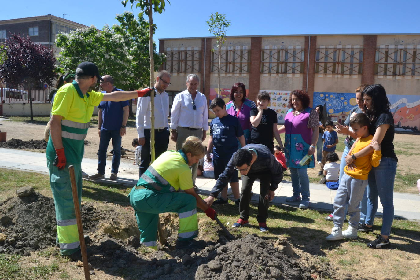 Ciudad Rodrigo celebra una multitudinaria plantación de árboles
