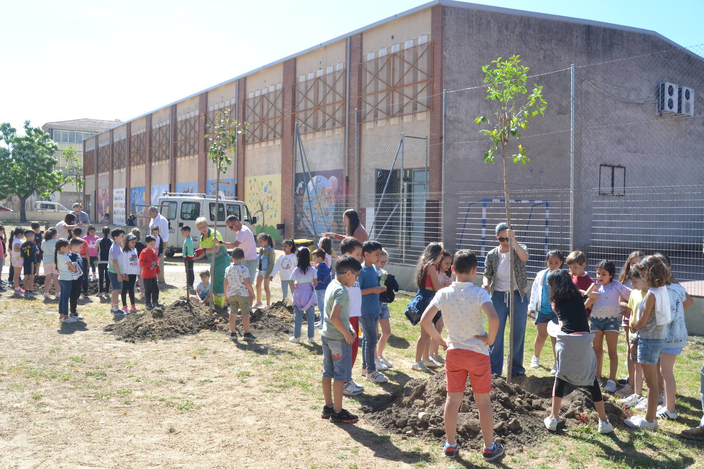 Ciudad Rodrigo celebra una multitudinaria plantación de árboles