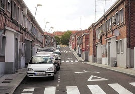 Calle Sierra de Béjar, en el barrio del Carmen.