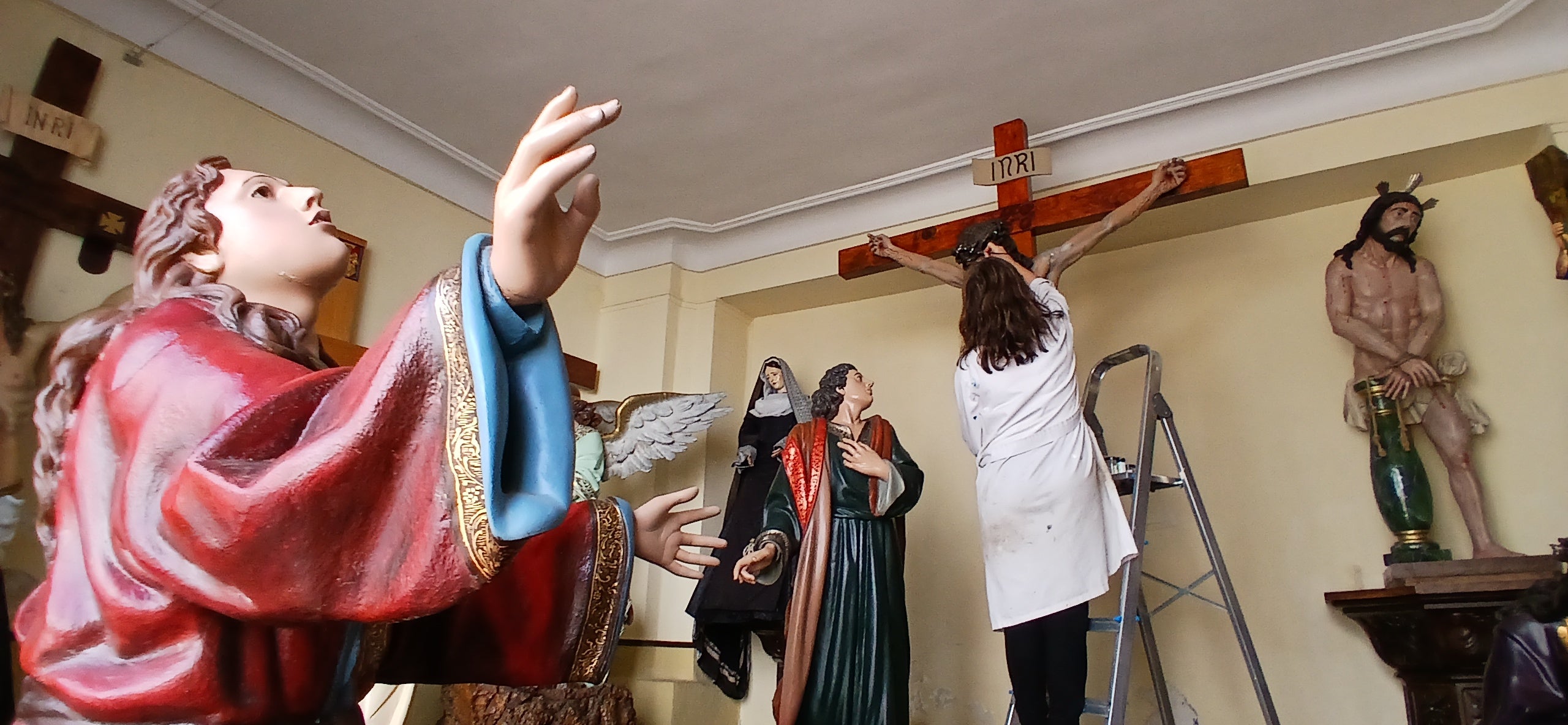 La Junta rehabilita el conjunto escultórico de El Calvario en Béjar