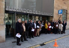 Concentración de jueces y fiscales previa a la pandemia.