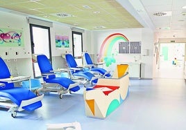 Área de Pediatría en el Hospital de Salamanca.