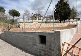 La zona del depósito de agua de Valdehigal, en Carbajosa de la Sagrada.