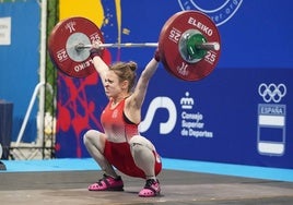 Marta García Rincón, durante una competición anterior.