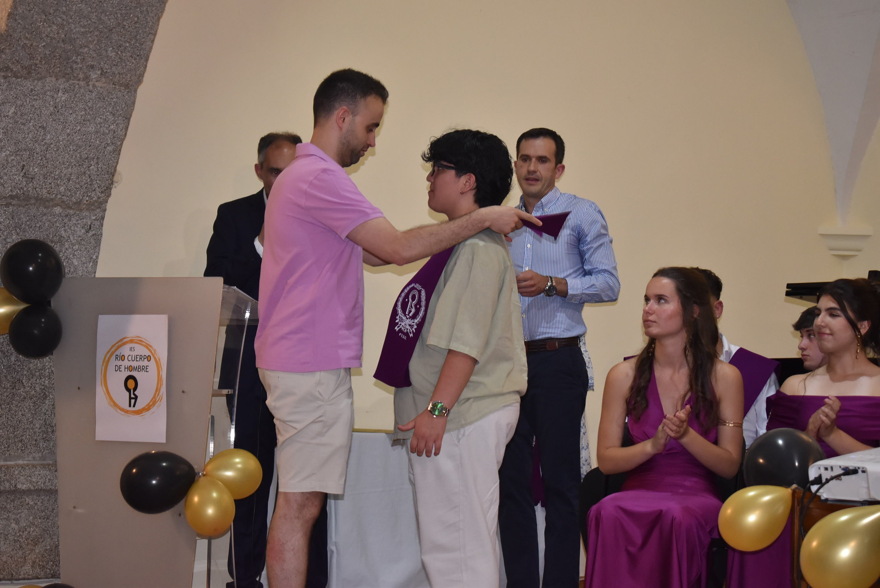 Graduación de los alumnos de 4º de la ESO y Bachillerato del IES Río Cuerpo de Hombre en Béjar