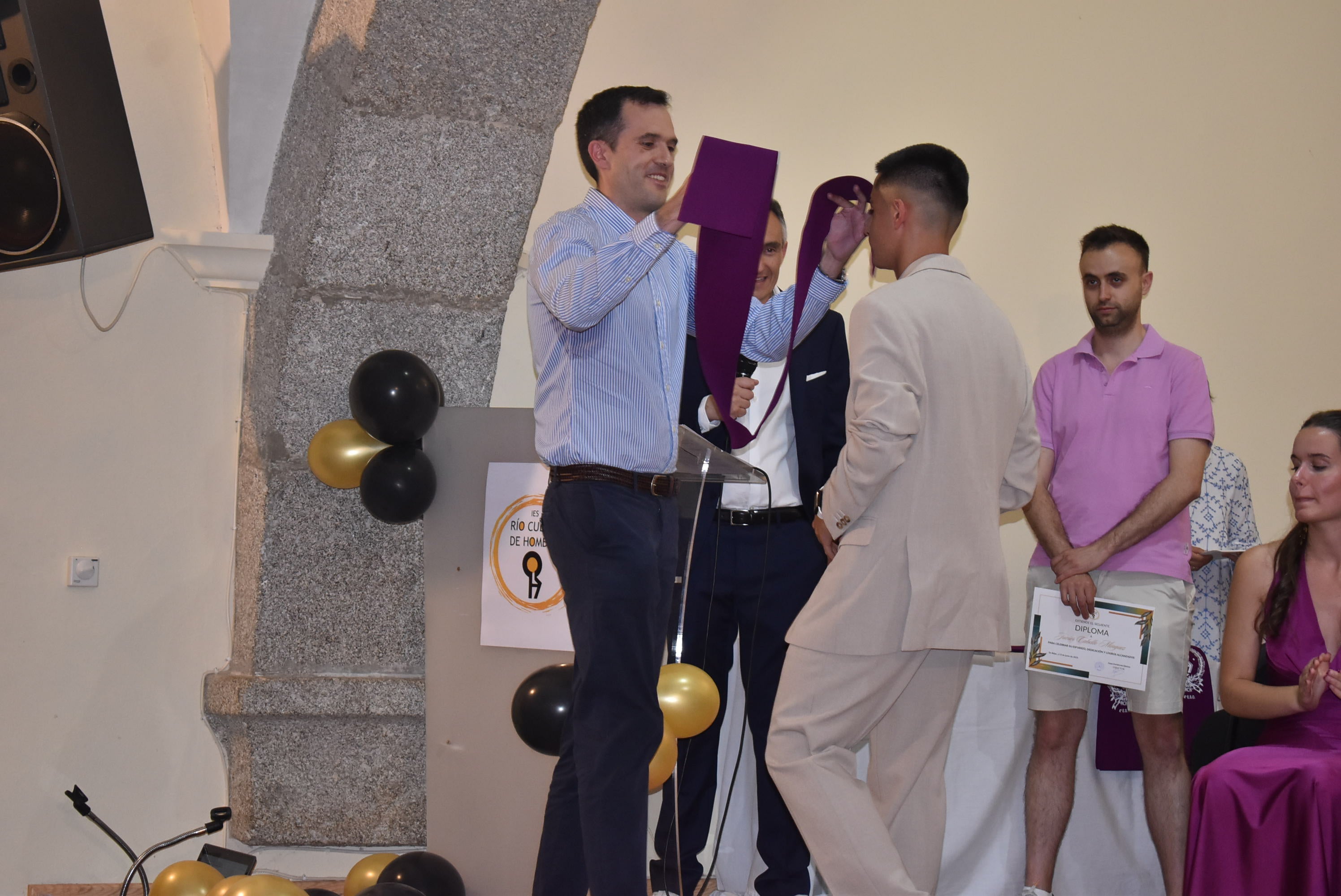 Graduación de los alumnos de 4º de la ESO y Bachillerato del IES Río Cuerpo de Hombre en Béjar