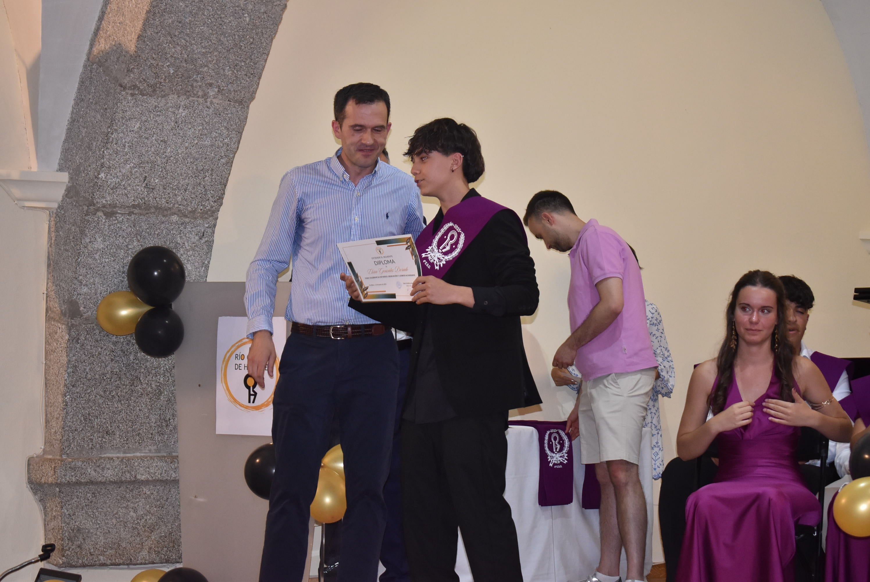 Graduación de los alumnos de 4º de la ESO y Bachillerato del IES Río Cuerpo de Hombre en Béjar