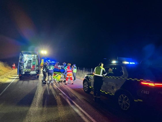 Imagen del accidente ocurrido esta madrugada