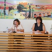 Nieves García, Pilar Araoz y Felipe Antón, en el momento de iniciar la constitución de la asociación.