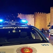 Policía Local de Ávila, durante un control en una foto de archivo de Europa Press.