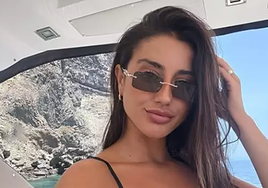 Fati Vázquez en sus vacaciones.