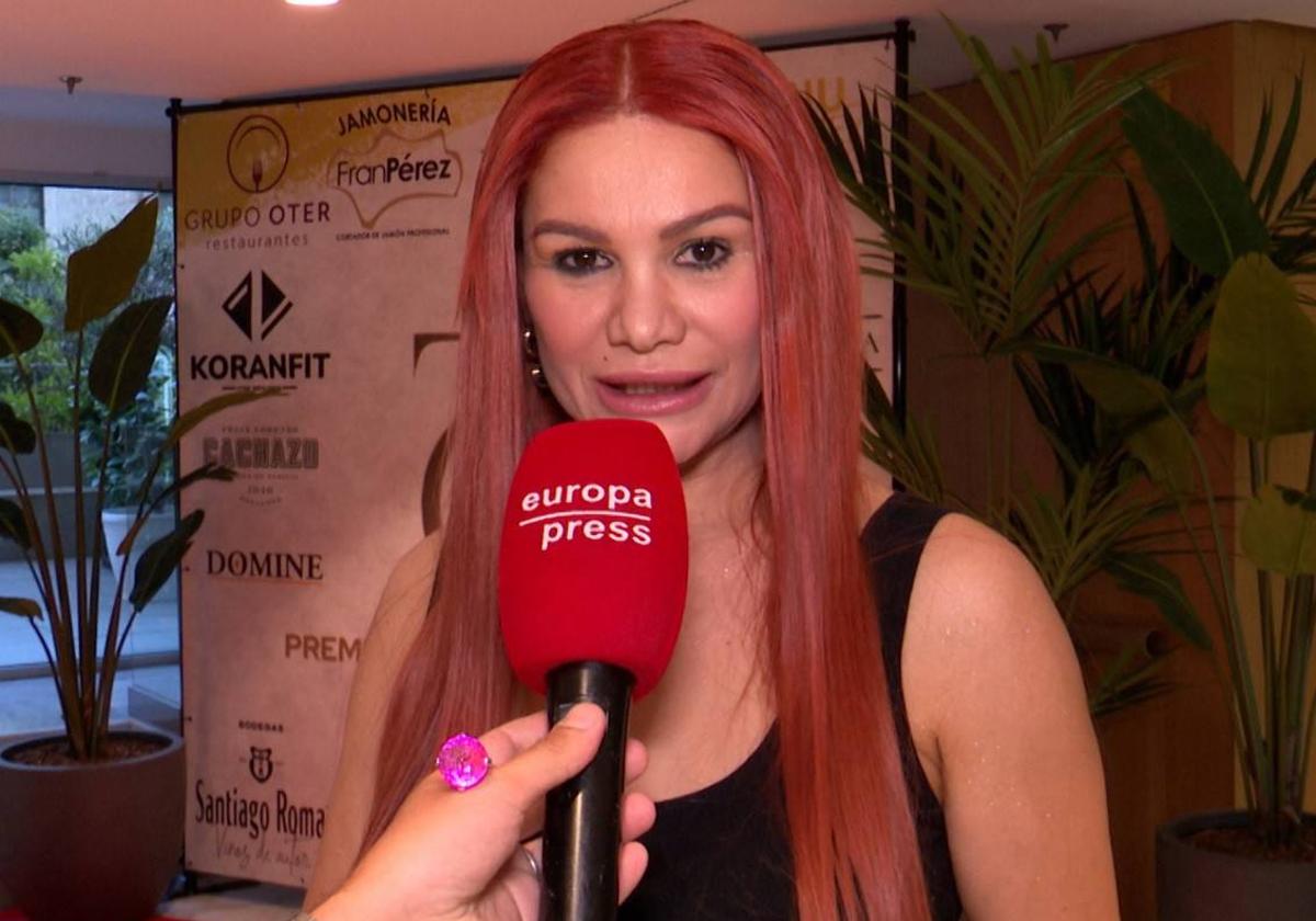 Marcia Di Lele, ante el micrófono de Europa Press.