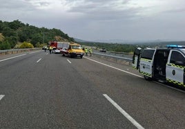Despliegue en el lugar tras el accidente mortal.