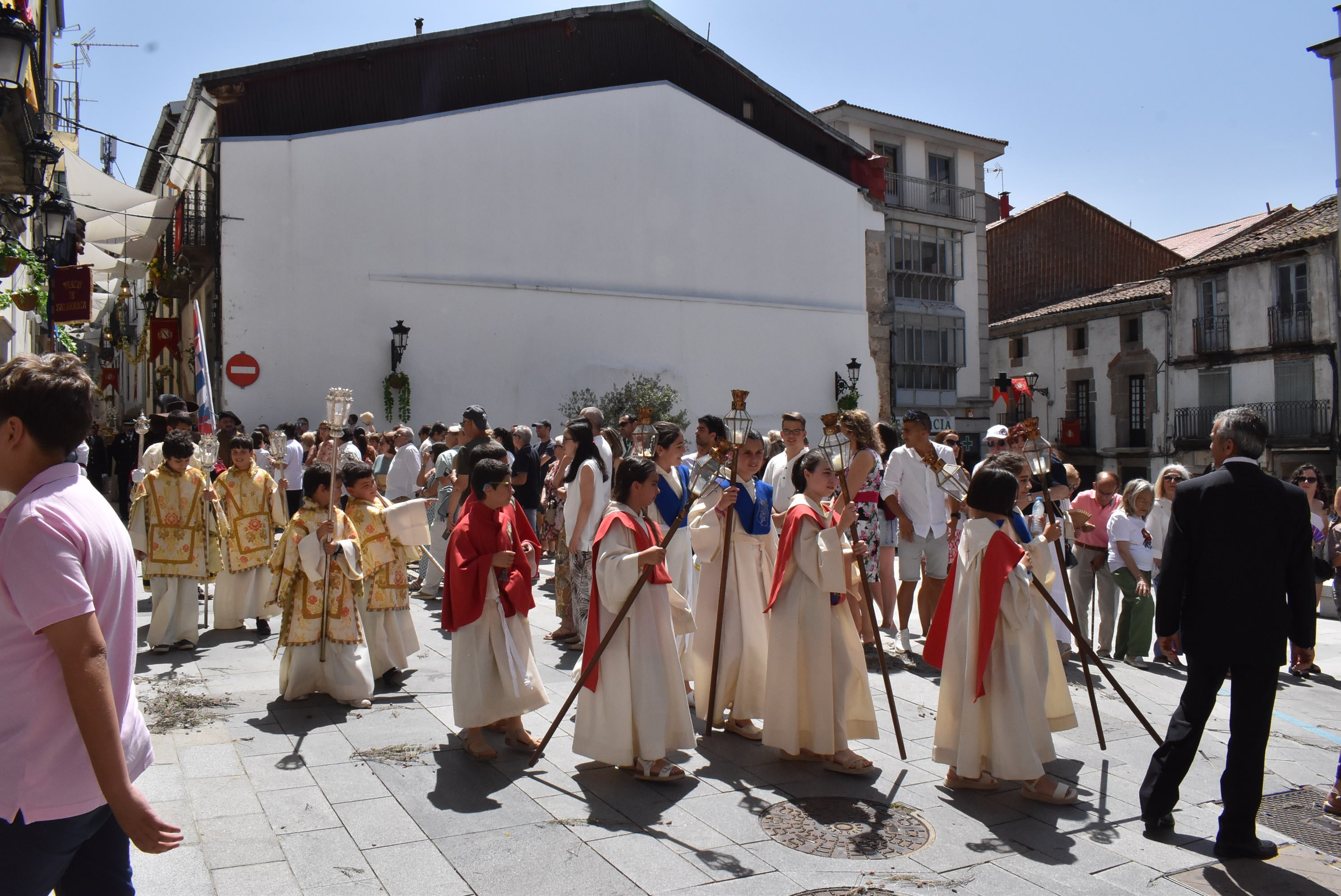 Béjar cumple un año más con la procesión del Corpus Christi como Fiesta de Interés Turístico Internacional