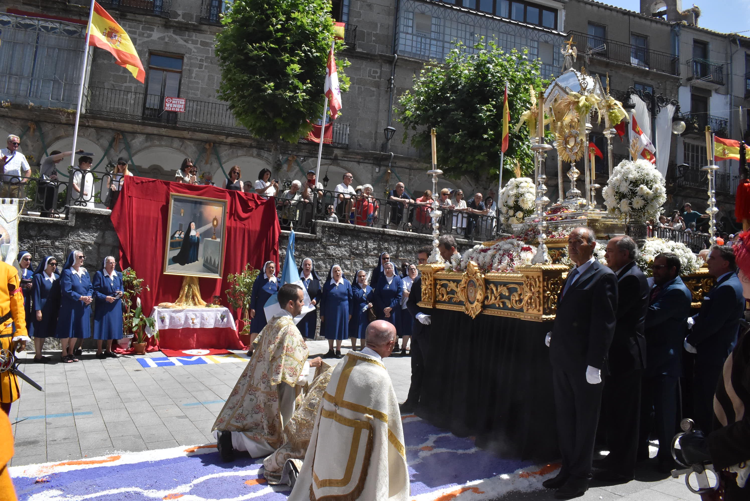 Béjar cumple un año más con la procesión del Corpus Christi como Fiesta de Interés Turístico Internacional