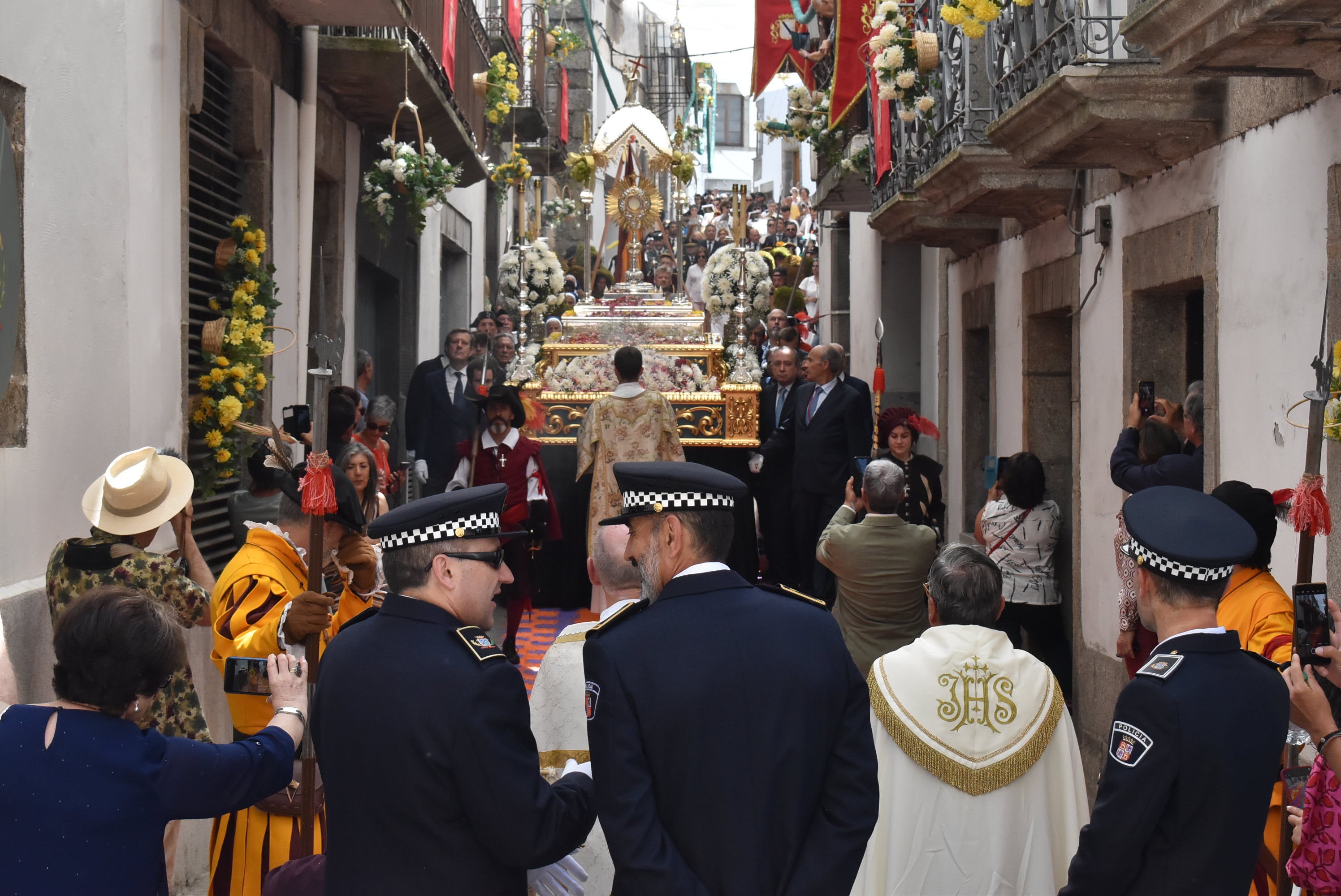 Béjar cumple un año más con la procesión del Corpus Christi como Fiesta de Interés Turístico Internacional
