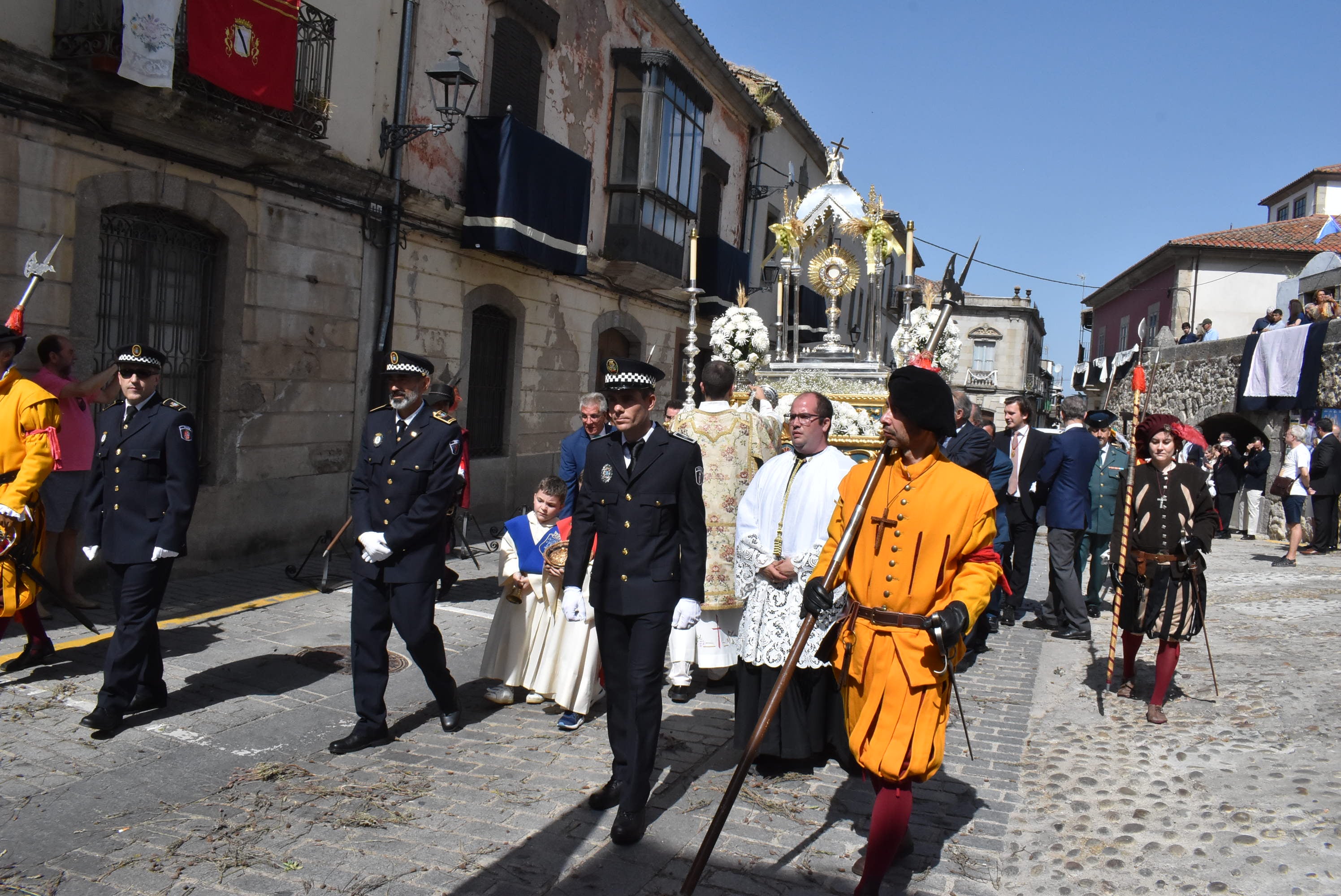 Béjar cumple un año más con la procesión del Corpus Christi como Fiesta de Interés Turístico Internacional