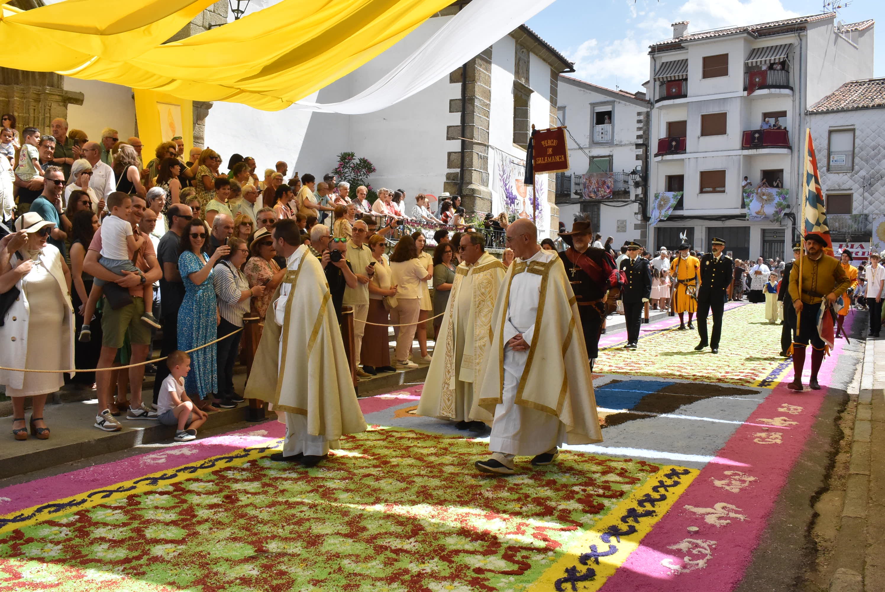 Béjar cumple un año más con la procesión del Corpus Christi como Fiesta de Interés Turístico Internacional