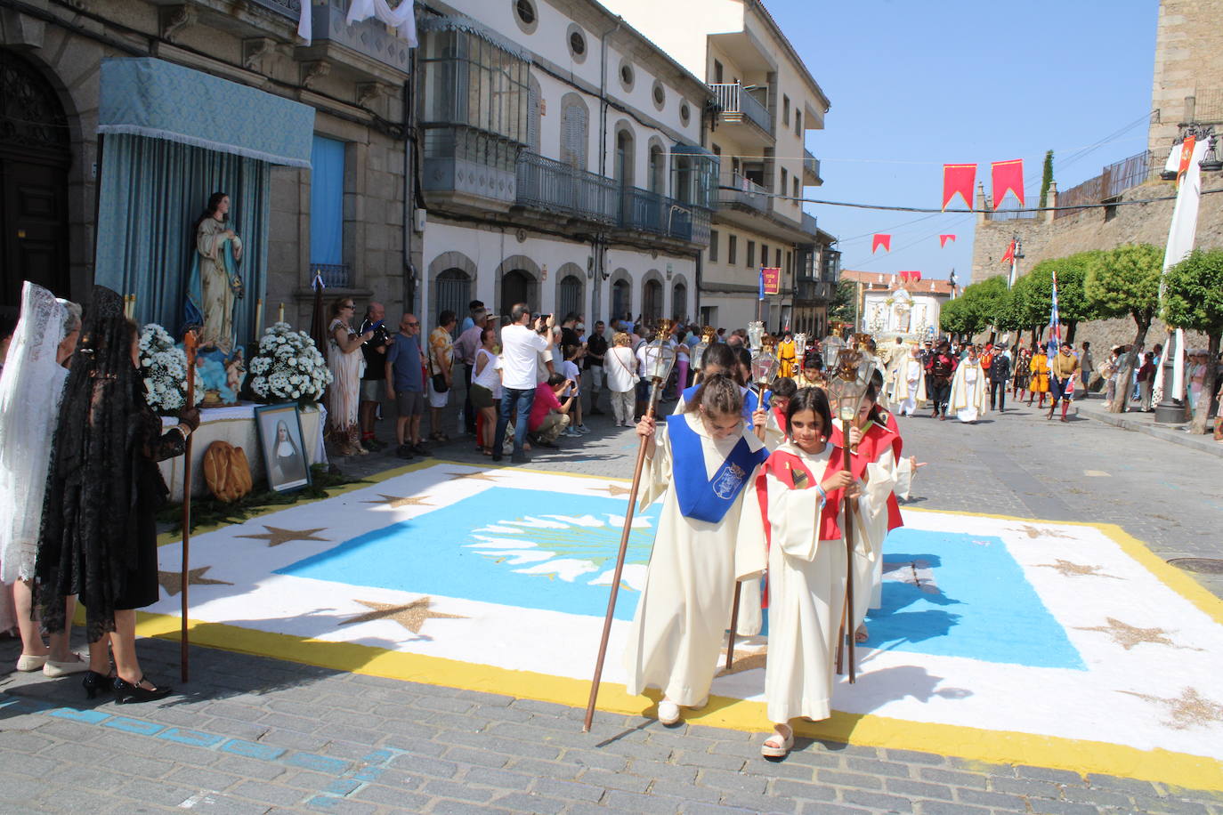 Béjar cumple un año más con la procesión del Corpus Christi como Fiesta de Interés Turístico Internacional