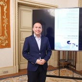 El concejal Luis Sánchez durante la presentación de la programación de la Red de Bibliotecas Municipales.