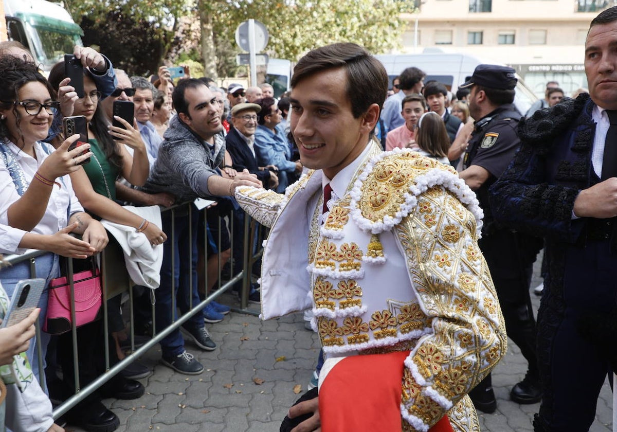 Ismael Martín, a su llegada a La Glorieta en la pasada Feria.