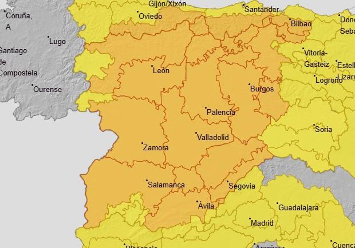 Cuidado con las tormentas de verano: solo una provincia de Castilla y León se salva del aviso naranja