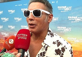 Pitingo, ante los medios de comunicación.