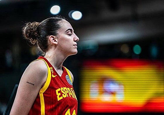 Iyana Martín, con la selección española.