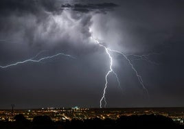 Rayos en Salamanca.