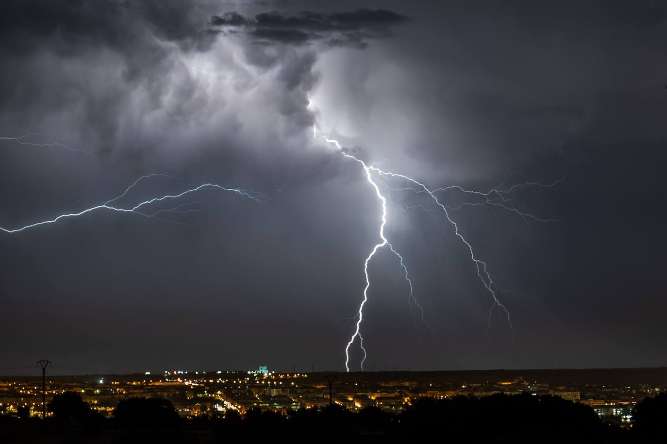 Rayos en Salamanca.