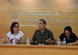 Noemí Fernández, Pedro Samuel Martín y Alba Hernández.