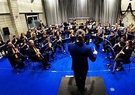 El Corpo Musicale Comunale San Paolo d'Argon, en una actuación.