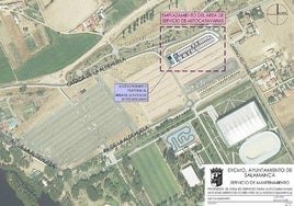 Mapa con la zona señalizada.