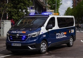 Un coche de la Policía Nacional.