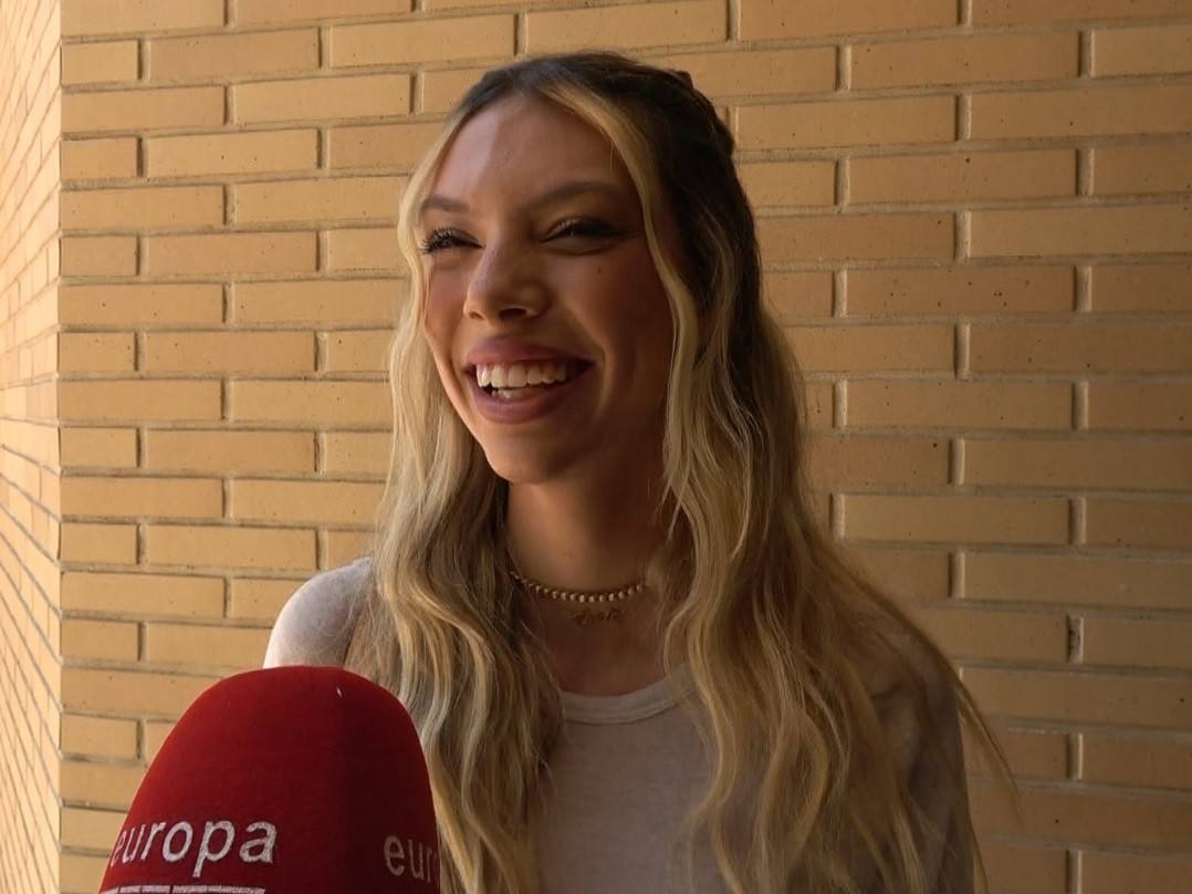 Alejandra Rubio, ante el micrófono de Europa Press.