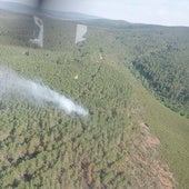 Imagen del incendio declarado en territorio portugués.